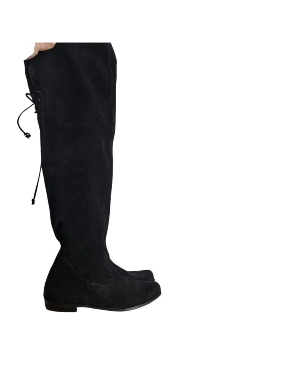 Paul Green Pull On Suede Over the Knee Riding Boots Size UK 6.5 US 9 Goth Pirate